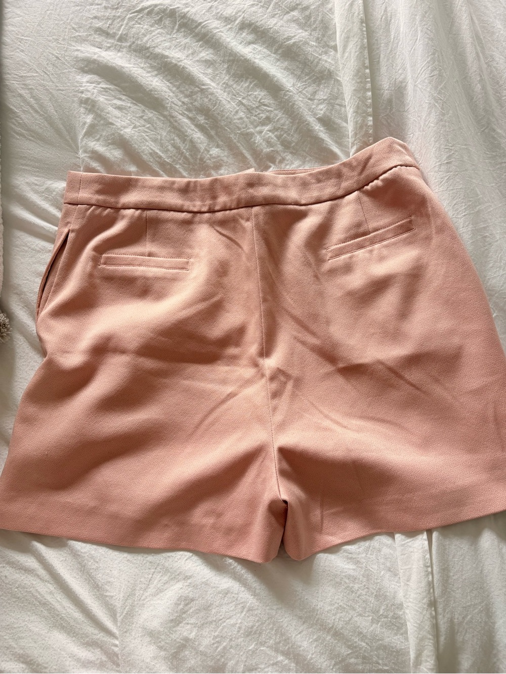 Shinestar Blush Pink Tailored High-Rise Shorts - Picture 5 of 6